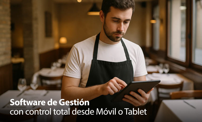 Software de Gestión con Control total desde Móvil o Tablet